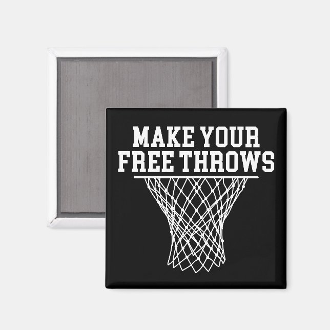 Machen Sie Ihren kostenlosen Thread Vintag Basketb Magnet (Vorderseite/Rückseite)
