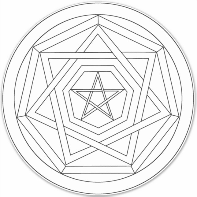 Machen Sie Ihren Sigil Sigillum Dei Aufkleber (Vorderseite)
