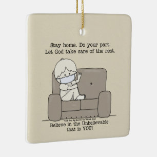 Machen Sie Ihren Teil Keramikornament