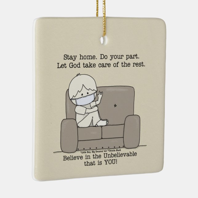 Machen Sie Ihren Teil Keramikornament (Rechts)