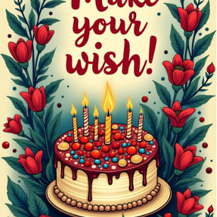 Machen Sie Ihren Wunsch Geburtstag Fairy Godmutter Karte