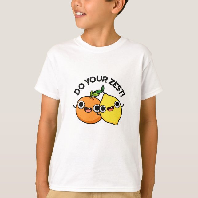 Machen Sie Ihren zest Funny Citrus Frucht Puff T-Shirt (Vorderseite)