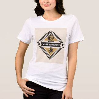 Machen Sie Ihren Zug – Schachfiguren-Design Tri-Blend Shirt