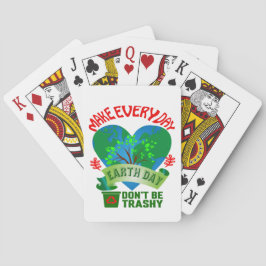 Machen Sie jeden Tag den Tag der Erde Spielkarten