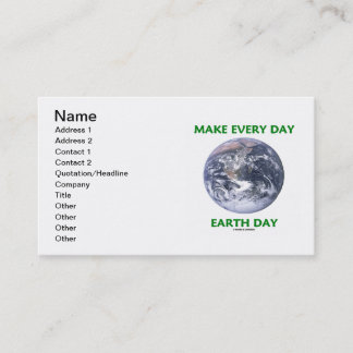 Machen Sie jeden Tag Earth Day (Blue Marble Earth)