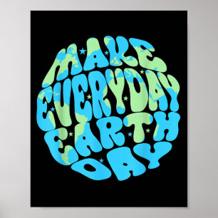 Machen Sie jeden Tag zum Tag der Erde 2026 Planet Poster