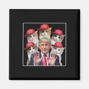 Machen Sie Katzen wieder sicher Trump 2024 Red Hat Magnet