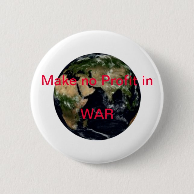 Machen Sie keinen Gewinn in KRIEG jGibney den Button (Vorderseite)