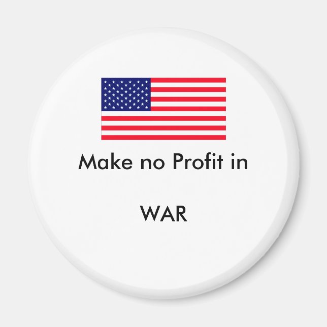 Machen Sie keinen Gewinn in KRIEG jGibney den Magnet (Vorne)