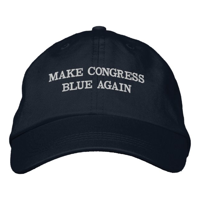 Machen Sie Kongress-Blau wieder Bestickte Kappe (Vorderseite)