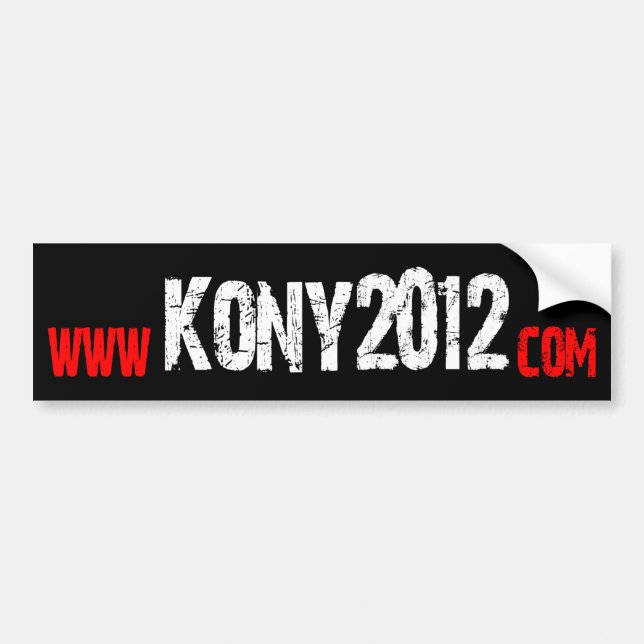 Machen Sie Kony berühmt - Kony 2012 Autoaufkleber (Vorne)