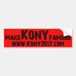 Machen Sie Kony berühmt - Kony 2012 Autoaufkleber