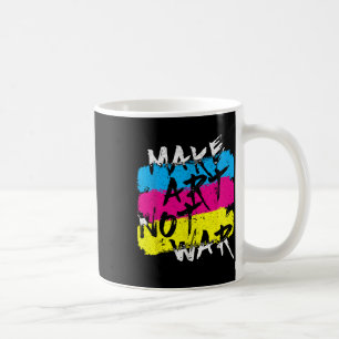 Machen Sie Kunst nicht Krieg Graffiti Spray Street Kaffeetasse