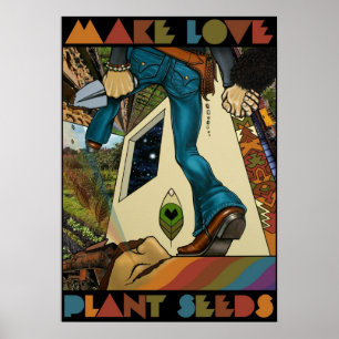 Machen Sie Liebe-Pflanzen-Samen - Poster