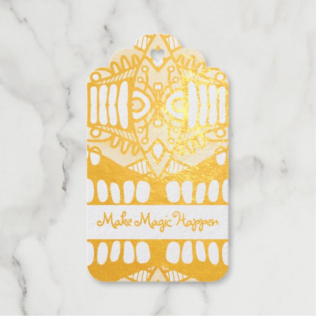 Machen Sie Magic Happen Bold Abstrakt Art Geschenkanhänger (Vorderseite)