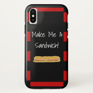 Machen Sie mir einen Sandwich iPhone X Fall Case-Mate iPhone Hülle