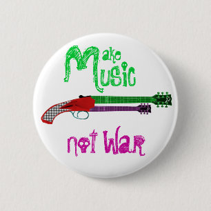 Machen Sie Musik-nicht Krieg Button