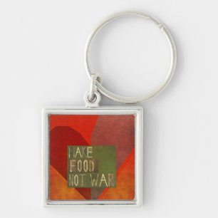 Machen Sie Nahrungsmittelnicht Krieg Schlüsselanhänger