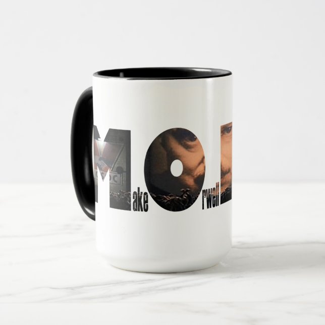 Machen Sie Orwell-Fiktion wieder Tasse (Vorderseite Links)