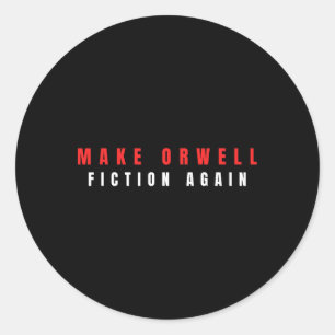 Machen Sie Orwell-Fiktion wieder Trump Runder Aufkleber