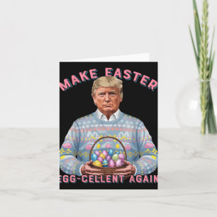 Machen Sie Ostern Egg-Keller wieder lustige Trump  Karte
