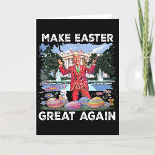 Machen Sie Ostern mit Trump und Bunny wieder großa Karte
