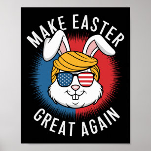 Machen Sie Ostern wieder groß Jagd Eier Rabbit Ame Poster