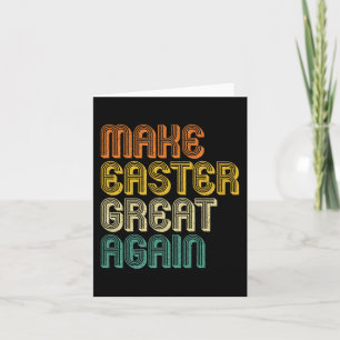 Machen Sie Ostern wieder groß Trump Retro Vintage Karte