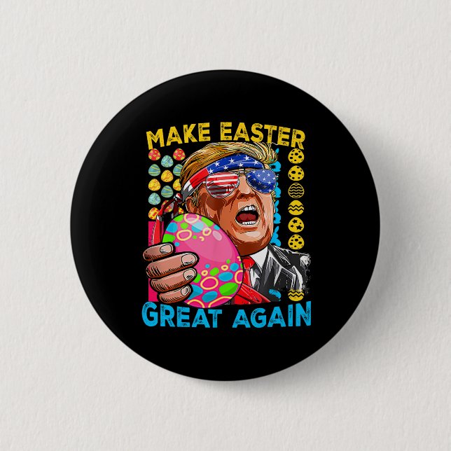 Machen Sie Ostern wieder groß Trump-Sonnenflagge Button (Vorderseite)