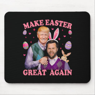 Machen Sie Ostern wieder groß Trump Vance Bunny Hu Mousepad