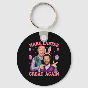 Machen Sie Ostern wieder groß Trump Vance Bunny Hu Schlüsselanhänger