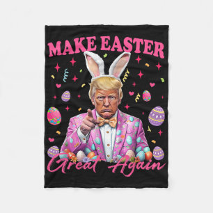 Machen Sie Ostern wieder großartig, lustiger Trump Fleecedecke