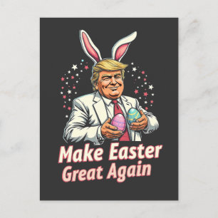Machen Sie Ostern wieder großartig Ostern Trump Eg Einladungspostkarte