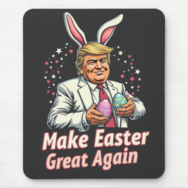 Machen Sie Ostern wieder großartig Ostern Trump Eg Mousepad (Vorne)