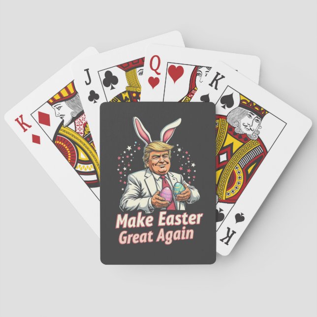 Machen Sie Ostern wieder großartig Ostern Trump Eg Spielkarten (Rückseite)