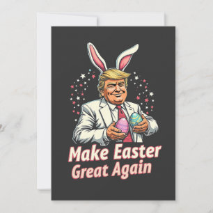 Machen Sie Ostern wieder großartig Ostern Trump Ei Feiertagskarte