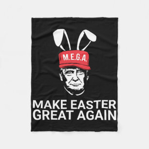 Machen Sie Ostern wieder großartig Trump Fleecedecke