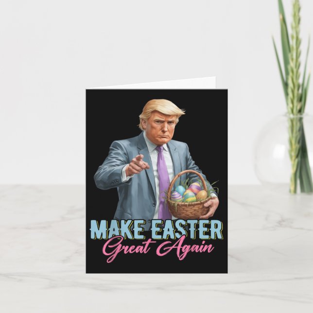 Machen Sie Ostern wieder großartig Trump Frühjahrs Karte (Vorderseite)