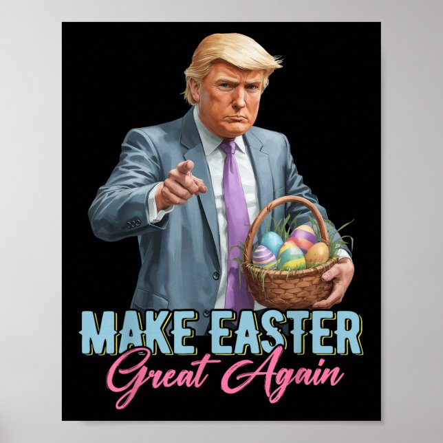 Machen Sie Ostern wieder großartig Trump Frühjahrs Poster (Vorne)