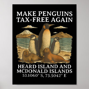 Machen Sie Pinguine steuerfrei wieder zu einem Fun Poster