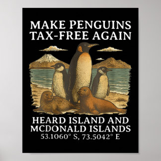 Machen Sie Pinguine steuerfrei wieder zu einem Fun Poster