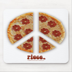 "Machen Sie Pizza, nicht Krieg" Mousepad