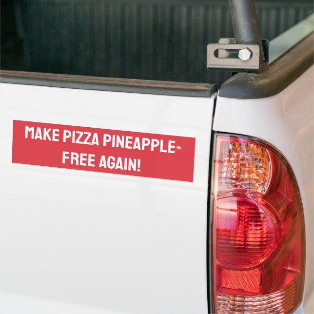 Machen Sie Pizza wieder anasselfrei! Autoaufkleber (Auf Lkw)