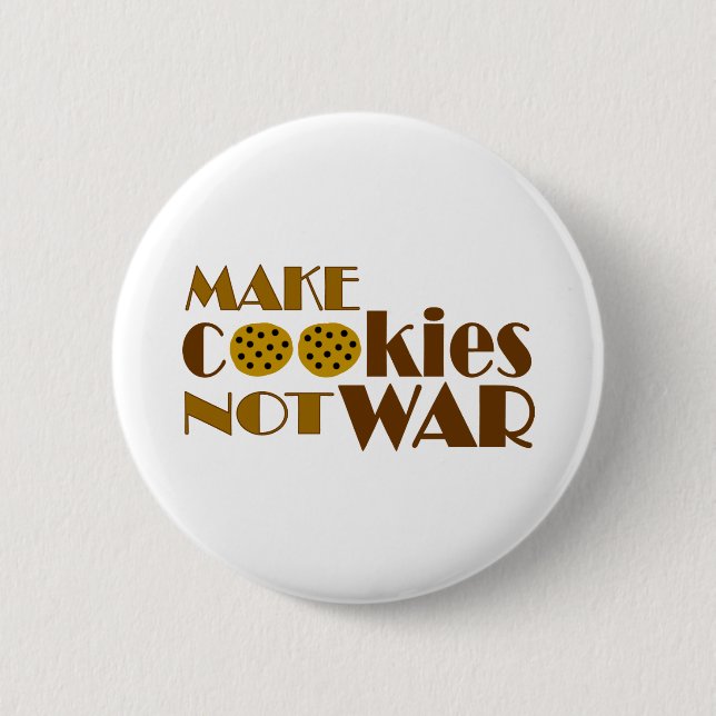 Machen Sie Plätzchen-nicht Krieg Button (Vorderseite)