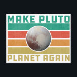 Machen Sie Pluto Planet wieder Retro Space Astrono Postkarte<br><div class="desc">Will du, wieder Pluto zu einem Planeten zu machen? Dann vergessen Sie nie pluto 1930 - 2006 und erinnern Sie sich immer in unserer Zeit hatten wir 9 Planeten. Ein großartiges Geschenk für Astrophysiker, Naturwissenschaftler, Amateurastronomen und Physiker oder Mathematiker, ob Sie Nerd der Weltraumwissenschaft sind, Ingenieurstudentin, Wissenschaftler und Chemiker oder...</div>