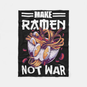 Machen Sie Ramen nicht Krieg lustiges japanisches  Fleecedecke