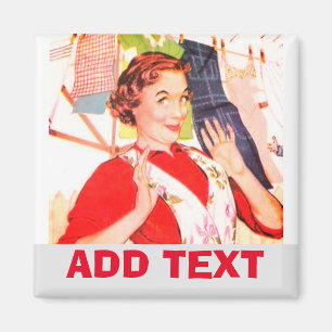 Machen Sie sich auf Zuhause, waschen Sie Kleidung Magnet