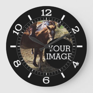 Machen Sie sich hier ein stilvolles Dial auf einem Große Wanduhr