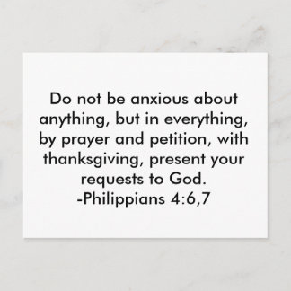 Machen Sie sich keine Sorgen um irgendetwas, aber  Postkarte