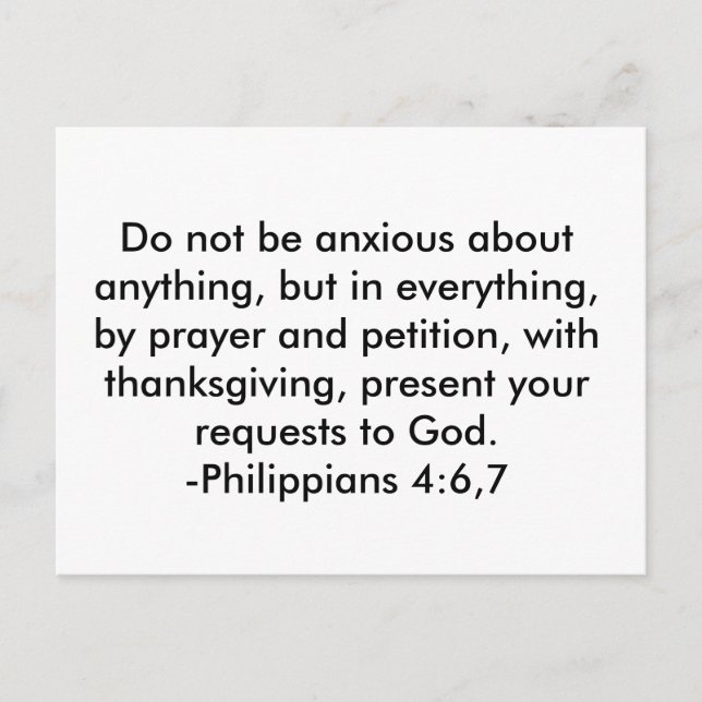 Machen Sie sich keine Sorgen um irgendetwas, aber  Postkarte (Vorderseite)